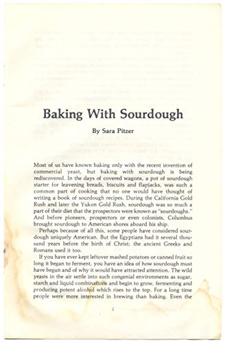 9780882662251: Baking with Sourdough: Storey Country Wisdom Bulletin A-50