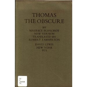 9780882680774: Thomas the Obscure