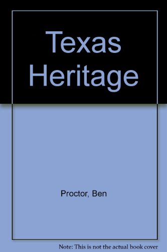 Beispielbild fr Texas Heritage zum Verkauf von Ann Becker
