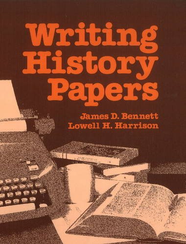 Imagen de archivo de Writing History Papers: An Introduction a la venta por Wonder Book