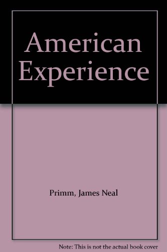 Stock image for The American experience for sale by Red's Corner LLC