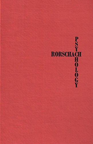Beispielbild fr Rorschach psychology zum Verkauf von HPB-Red