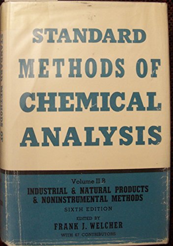 STANDARD METHODS OF CHEMICAL ANALYSIS; SIXTH EDITION; FIVE VOLUMES