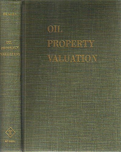 Imagen de archivo de Oil Property Valuation a la venta por HPB-Red