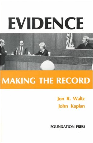 Imagen de archivo de Evidence: Making the Record (Coursebook) a la venta por HPB-Red