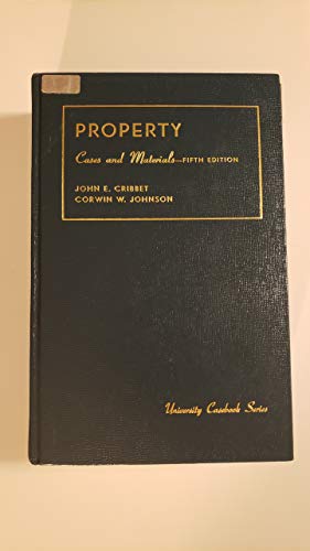 Imagen de archivo de Property, Cases, and Materials on a la venta por HPB-Red