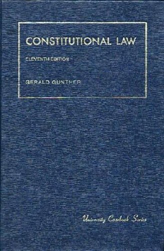 9780882772332: Title: Constitutional law University casebook series