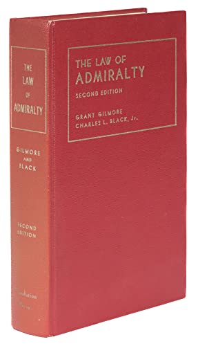 Imagen de archivo de The Law of Admiralty a la venta por GF Books, Inc.