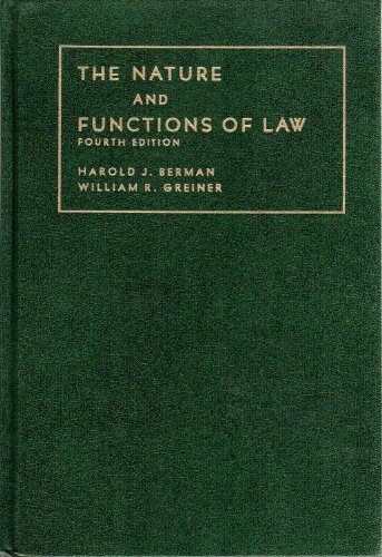 Imagen de archivo de The Nature and Functions of Law. Fourth Edition a la venta por HPB-Red