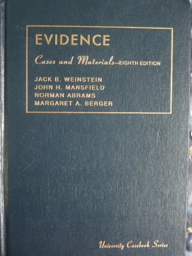 9780882776392: Cases and Materials on Evidence (University Casebook Series)