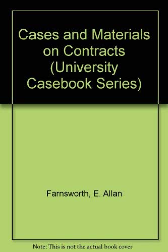 Imagen de archivo de Cases and Materials on Contracts (University Casebook Series) a la venta por SecondSale