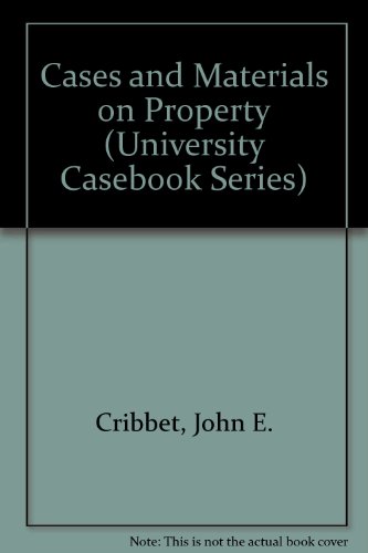 Stock image for Property, Cases and Materials On for sale by Better World Books