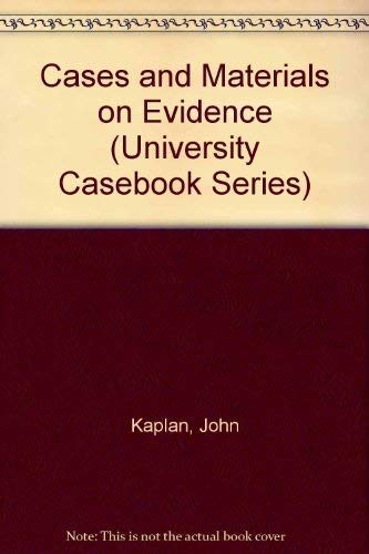 9780882779522: Cases and Materials on Evidence