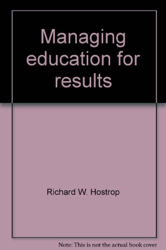 Stock image for Managing Education for Results for sale by Better World Books