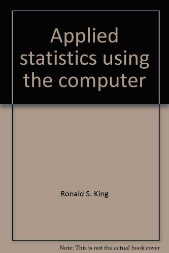 Imagen de archivo de Applied statistics using the computer a la venta por HPB-Red