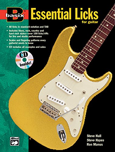 Imagen de archivo de Basix Essential Licks for Guitar: Book & CD (Basix(R) Series) a la venta por HPB Inc.