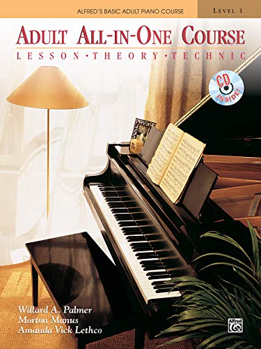 9780882849317: Alfred's Basic Adult All-In-One Piano Course (Alfred's Basic Adult Piano Course): Lesson * Theory * Technic, Comb Bound Book & CD: 1