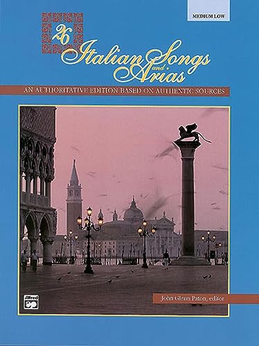 Beispielbild fr 26 Italian Songs and Arias Medium-Low Voice (book and CD): Medium Low Voice, Book & CD zum Verkauf von WorldofBooks