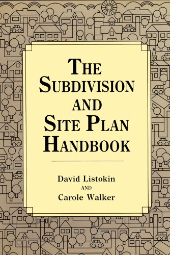 Imagen de archivo de Subdivision and Site Plan Handbook a la venta por AFTER WORDS OF ANN ARBOR