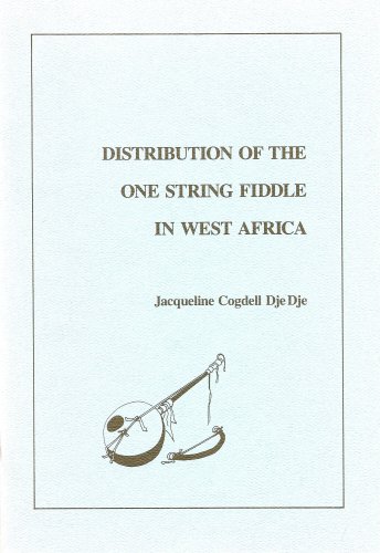 Beispielbild fr Distribution of the One String Fiddle in West Africa (Monograph Series in Ethnomusicology, No. 2) zum Verkauf von Canary Books and Records