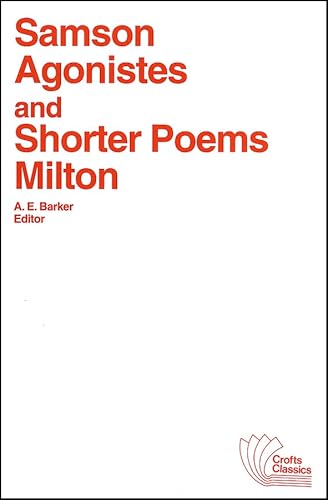 Beispielbild fr Samson Agonistes and Shorter Poems zum Verkauf von Better World Books