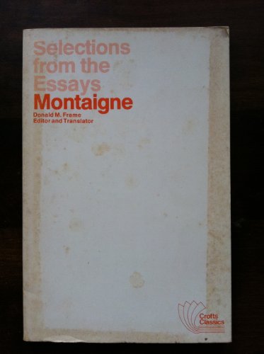 Stock image for Selections from the Essays of Montaigne for sale by Booked Experiences Bookstore