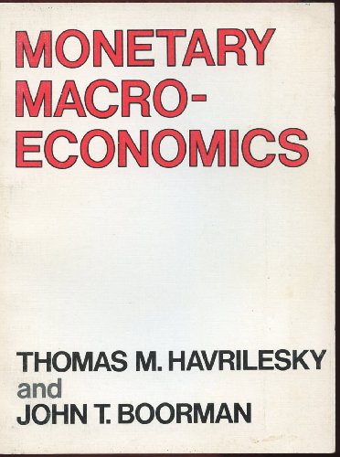 Beispielbild fr Monetary Macroeconomics zum Verkauf von Better World Books