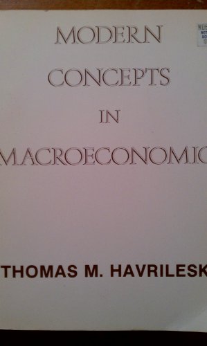 Beispielbild fr Modern Concepts in Macroeconomics zum Verkauf von Better World Books