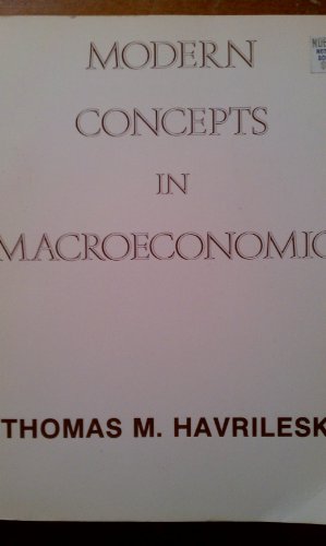 Stock image for Modern Concepts in Macroeconomics for sale by Better World Books: West