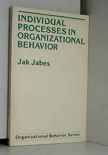 Stock image for Individual Processes in Organizational Behavior for sale by Better World Books