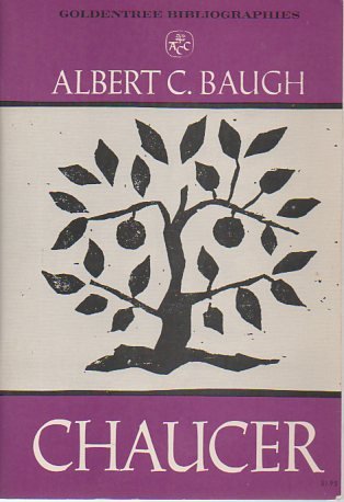 Imagen de archivo de Chaucer, (Goldentree bibliographies in language and literature) a la venta por Montclair Book Center