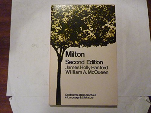 Beispielbild fr Milton (Goldentree bibliographies in language and literature) zum Verkauf von Kennys Bookshop and Art Galleries Ltd.