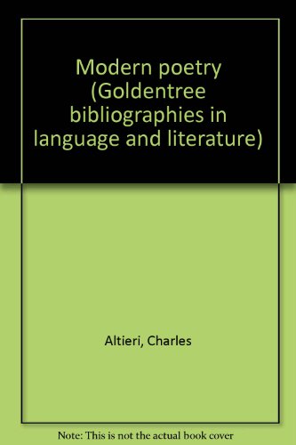 9780882955667: Modern poetry (Goldentree bibliographies in language and literature)