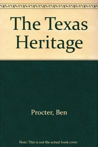 Beispielbild fr The Texas Heritage zum Verkauf von Half Price Books Inc.