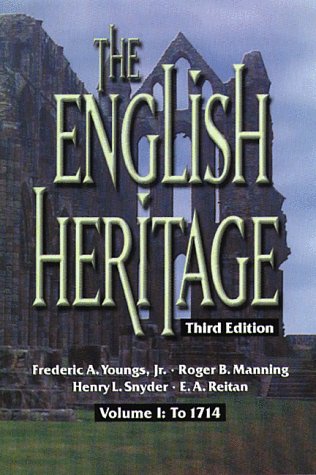 Imagen de archivo de The English Heritage: Volume I: To 1714 a la venta por SecondSale