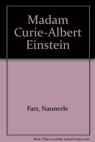 Beispielbild fr Madam Curie-Albert Einstein zum Verkauf von Wonder Book