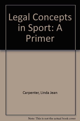 9780883146590: Legal Concepts in Sport: A Primer