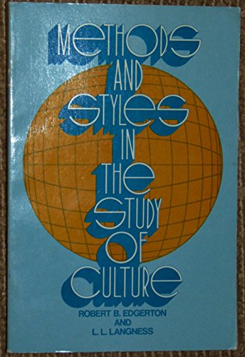 Beispielbild fr Methods and Styles in the Study of Culture zum Verkauf von Better World Books