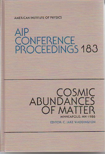 9780883183830: Cosmic Abundances of Metter (AIP Conference Proceedings, 183)