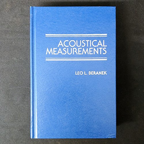 Stock image for Acoustical Measurements for sale by Better World Books