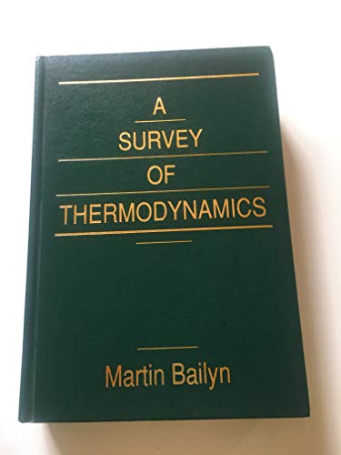 Stock image for A Survey of Thermodynamics for sale by dsmbooks