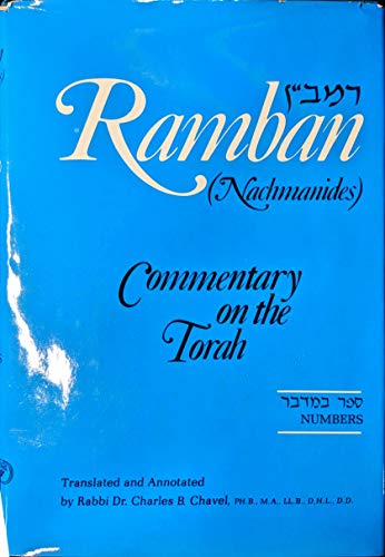 Imagen de archivo de Ramban (Nachmanides):Commentary on The Torah: (Bamidbar) Numbers a la venta por HPB-Red