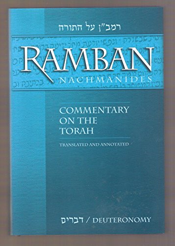 Imagen de archivo de Ramban: Nachmanides Commentary on the Torah: Deuteronomy a la venta por HPB-Red