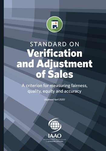 Stock image for Standard on Verification and Adjustment of Sales (IAAO Technical Standards) for sale by Books Unplugged
