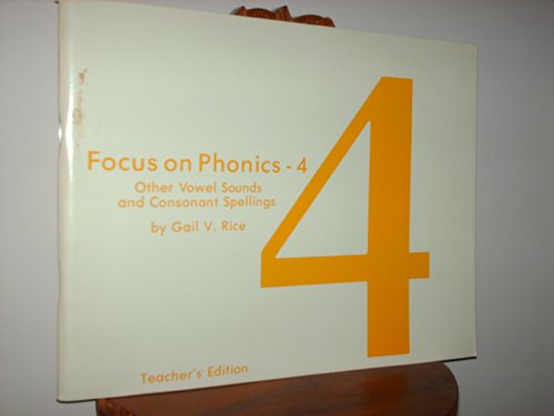 Beispielbild fr Focus on Phonics, No. 4 (Teacher's Edition) zum Verkauf von Wonder Book