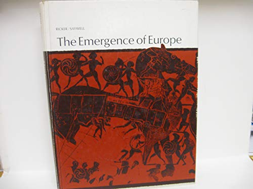 Stock image for The Emergence of Europe for sale by HPB-Red