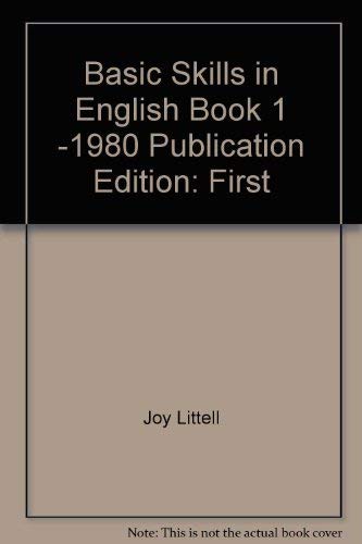 9780883437605: Basic Skills in English Book 1 -1980 Publication Edition: First