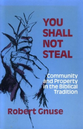 Imagen de archivo de You Shall Not Steal : Community and Property in the Biblical Tradition a la venta por Better World Books