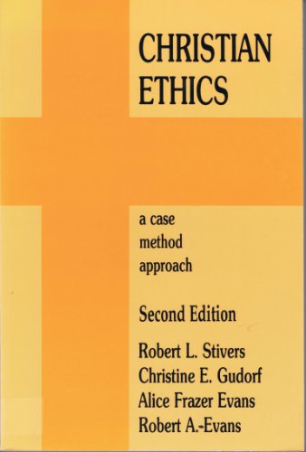 Beispielbild fr Christian Ethics: A Case Method Approach zum Verkauf von Wonder Book