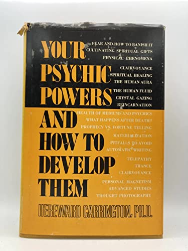 Imagen de archivo de Your psychic powers and how to develop them a la venta por Wonder Book